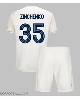 Billige Fotballdrakt Nottingham Forest Oleksandr Zinchenko #35 Replika Bortedraktsett Barn 2025-26 Kortermet (med bukser)